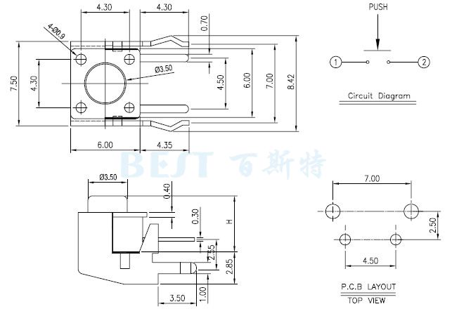 轻触开关TS-1109F